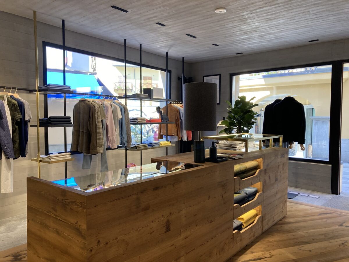 Brooksfield apre la sua nuova boutique di Courmayeur realizzata da Storagemilano