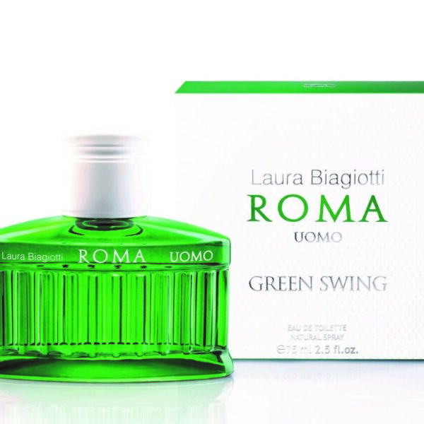 Nuovo profumo uomo Laura Biagiotti Roma Green Swing