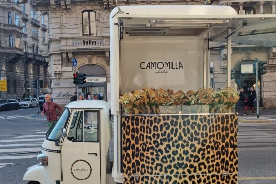 Apecar Campagna promozionale negozi Camomilla IItalia