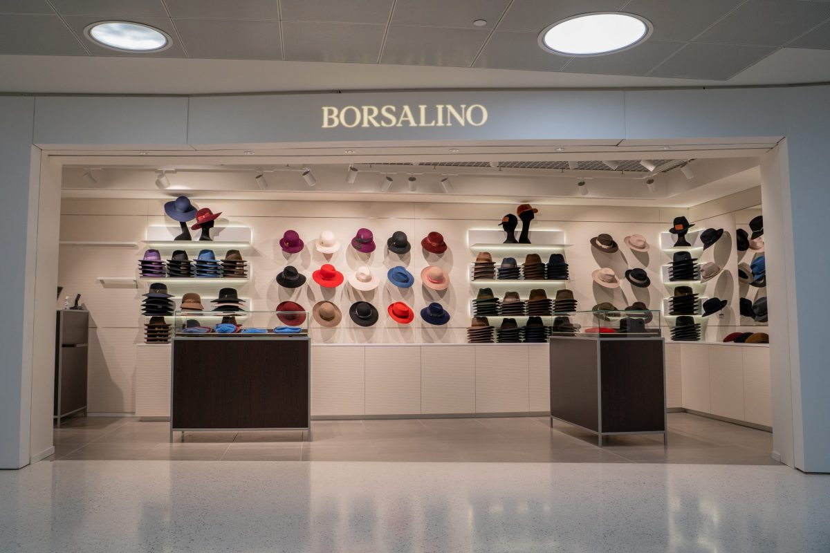 Nuova boutique monomarca Borsalino_aeroporto Milano Linate