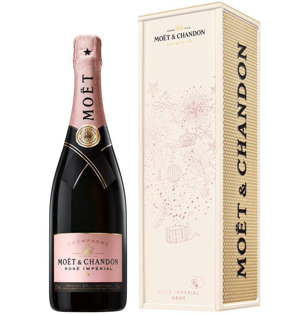 Champagne Rose Imperial Moet & Chandon Natale 2021