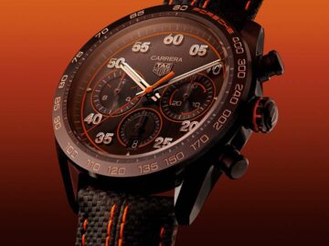 Nuovo cronografo Tag Heuer X Porsche Carrera 2023 orange-