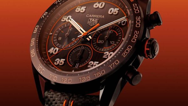 Nuovo cronografo Tag Heuer X Porsche Carrera 2023 orange-