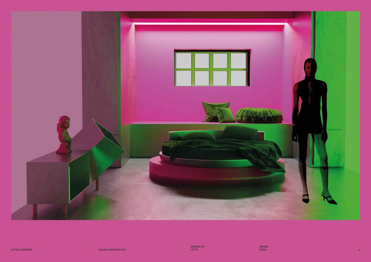 RAFFLES MILANO, Uncover EverythinK by LETIZIA CAMERINO, color contrast, Interior Design