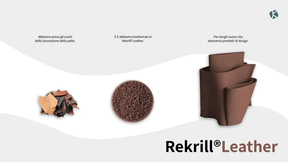 Il nuovo biomateriale Rekrill Leather brevettato da Krill Design
