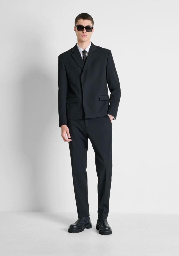 Antony Morato Open Mind abito nero total look uomo