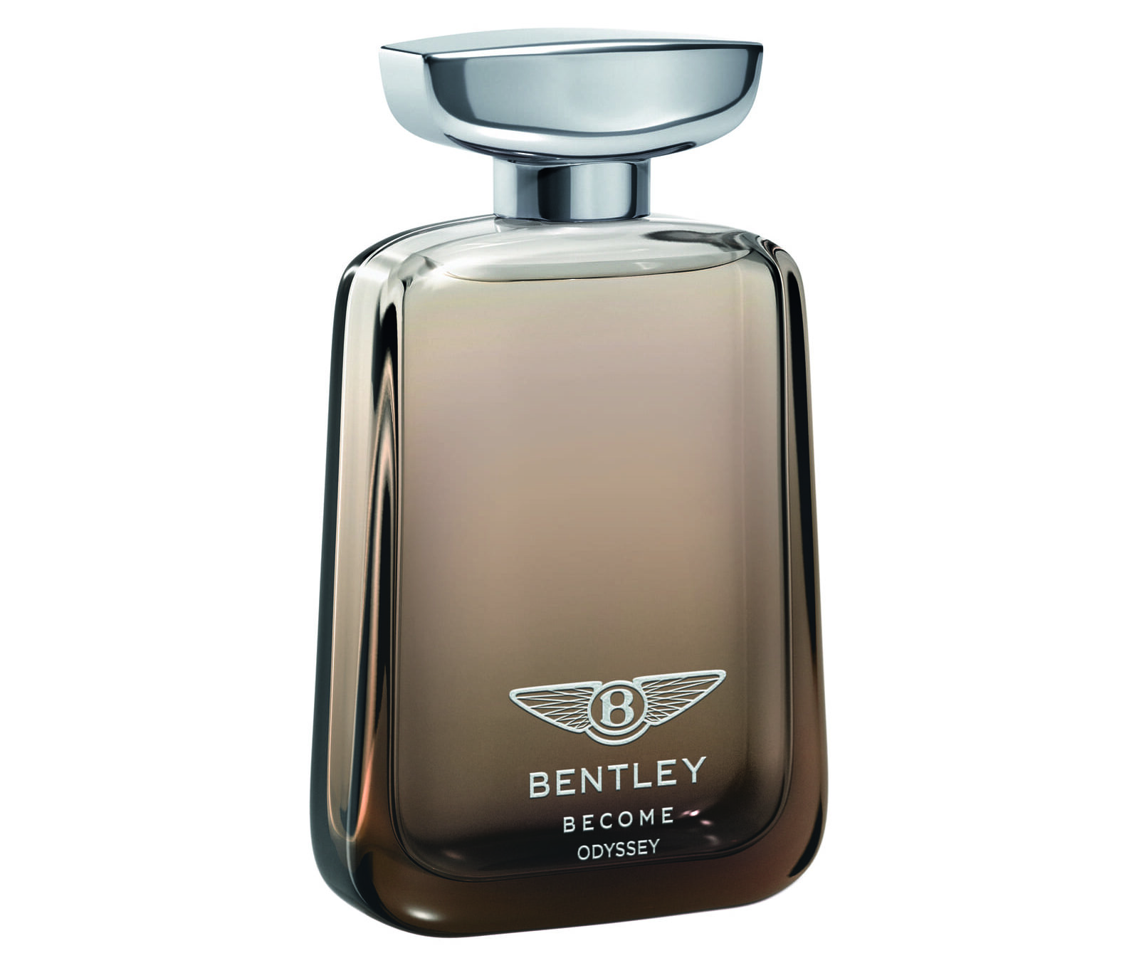 Flacone Bentley Become Odyssey Eau de Parfum su fondo bianco