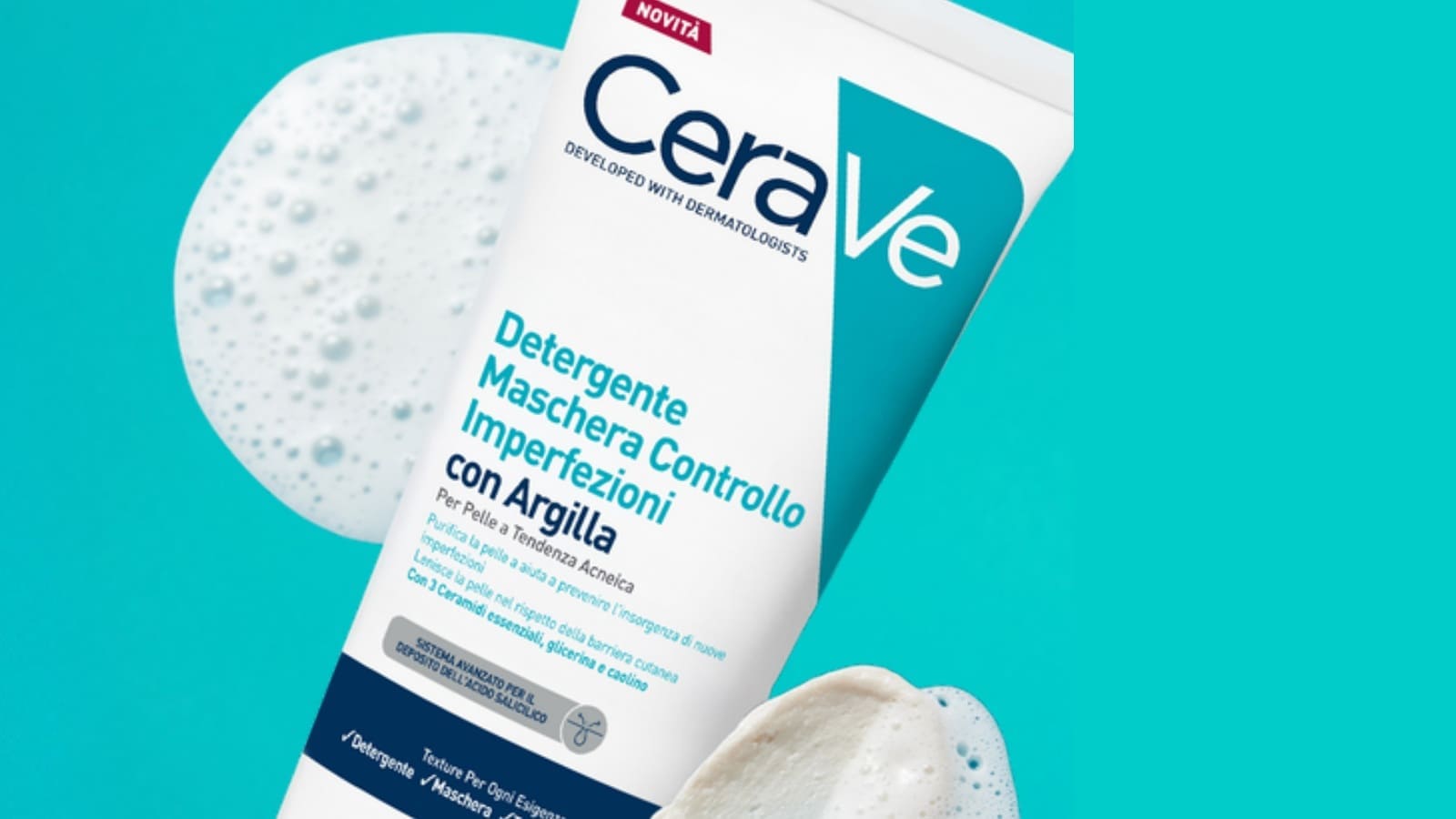 CeraVe Detergente Maschera Controllo Imperfezioni con Argilla