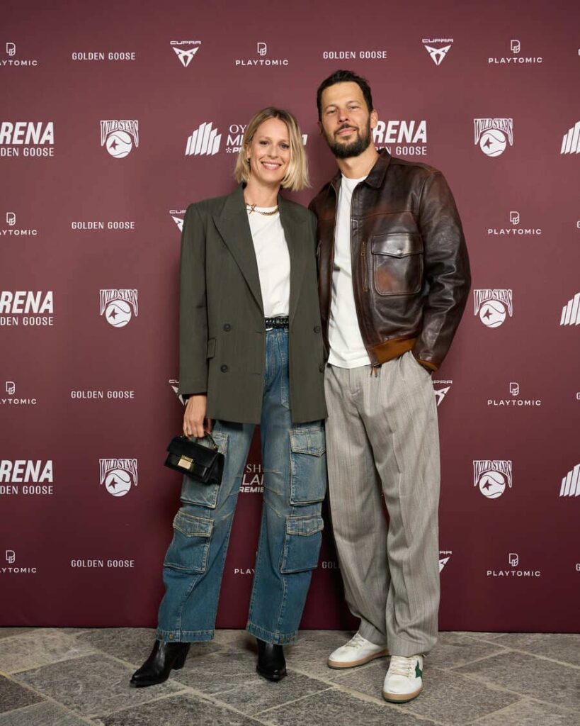 Federica Pellegrini e Matteo Giunta al photocall Golden Goose Wild Stars