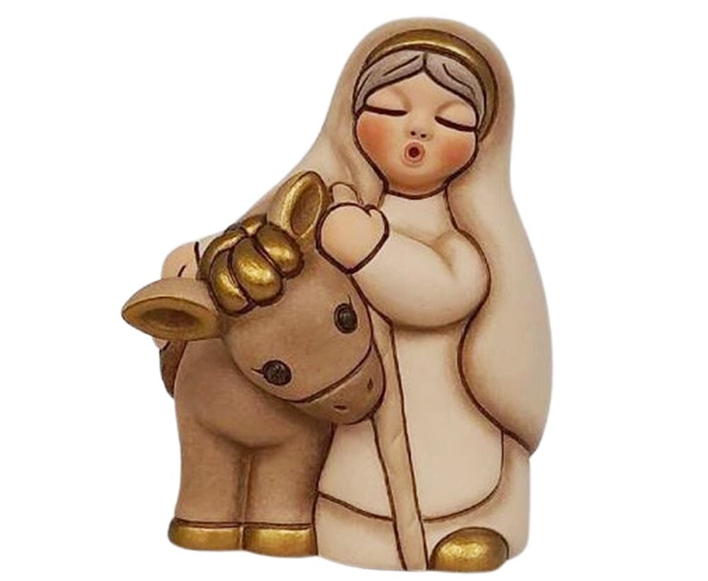 Nonna con asino della collezione Presepe Classico THUN