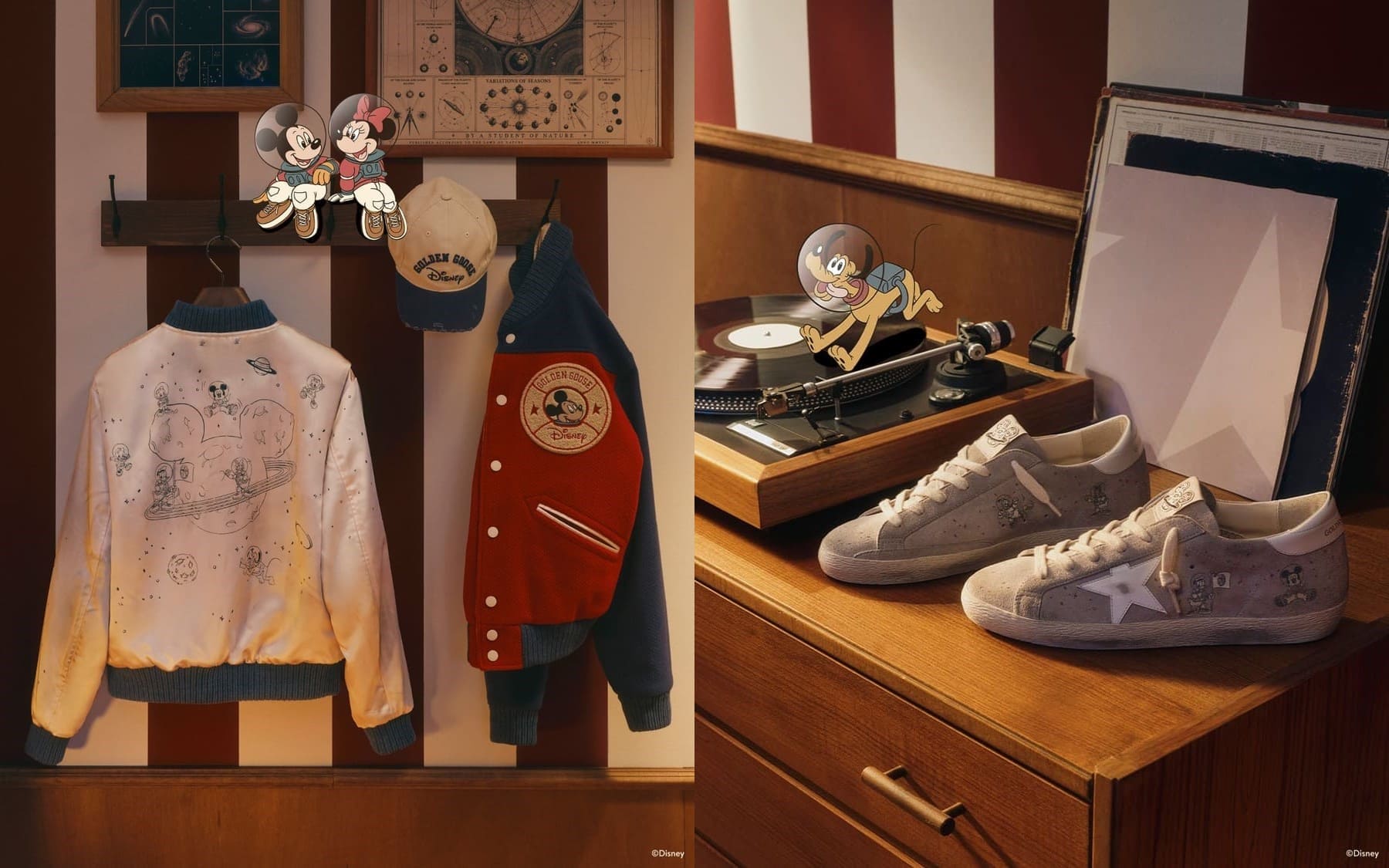Abbigliamento e sneaker Super-Star della collezione Golden Goose Disney Mickey & Friends