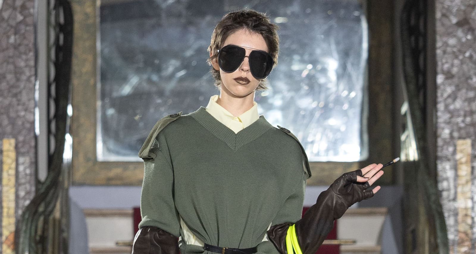 Occhiali MYKITA VAQUERA SEPTEMBER alla sfilata PE 2027